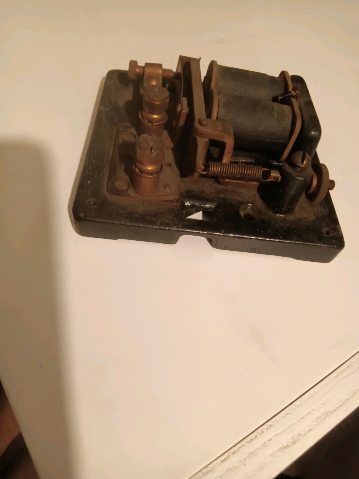 Vintage Edwards Cast Iron And Brass Electrical Relay Component