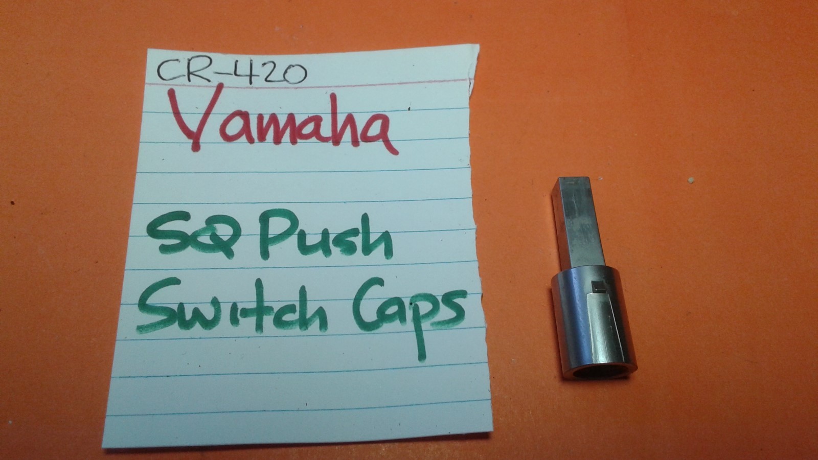 📈YAMAHA CB081690 PUSH SWITCH CAP SQ HEAD CR-420 STEREO RECEIVER