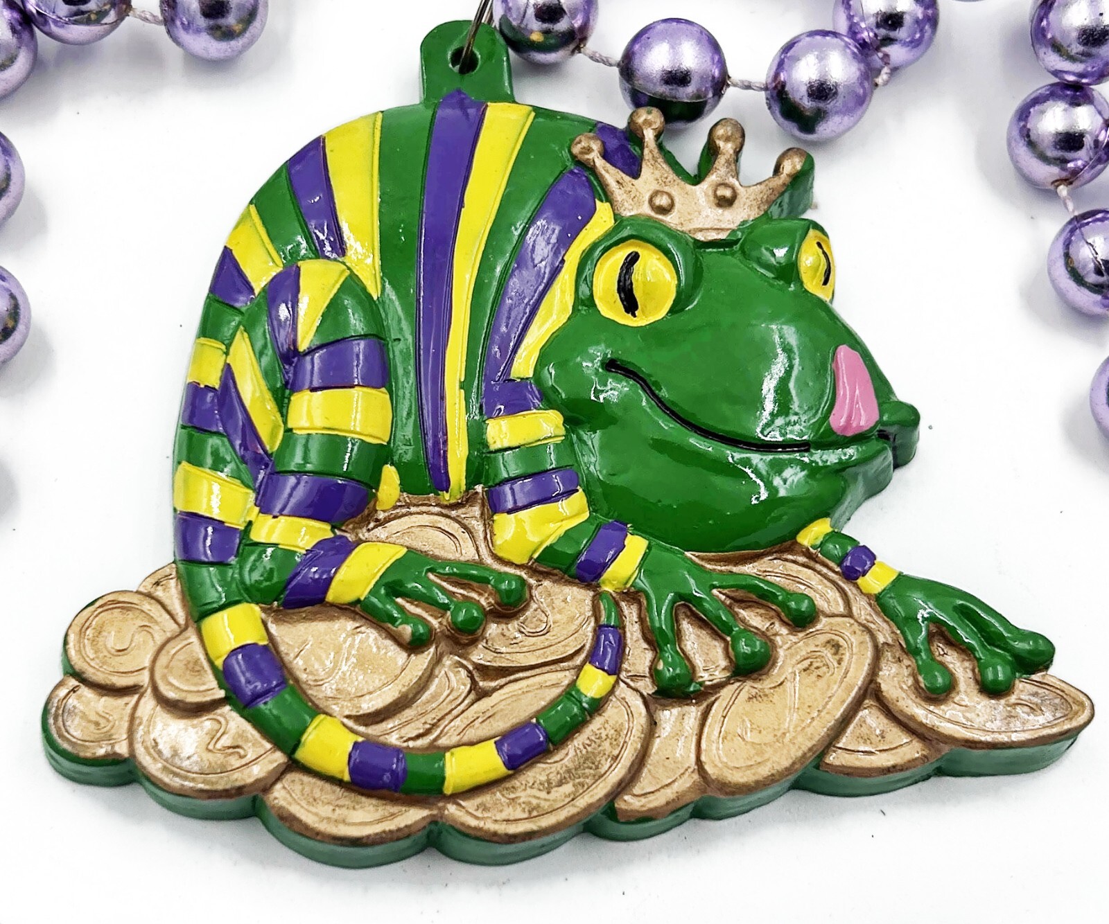 Jester King Lizard New Orleans Beads Carnival Party Bourbon Street Party Bead