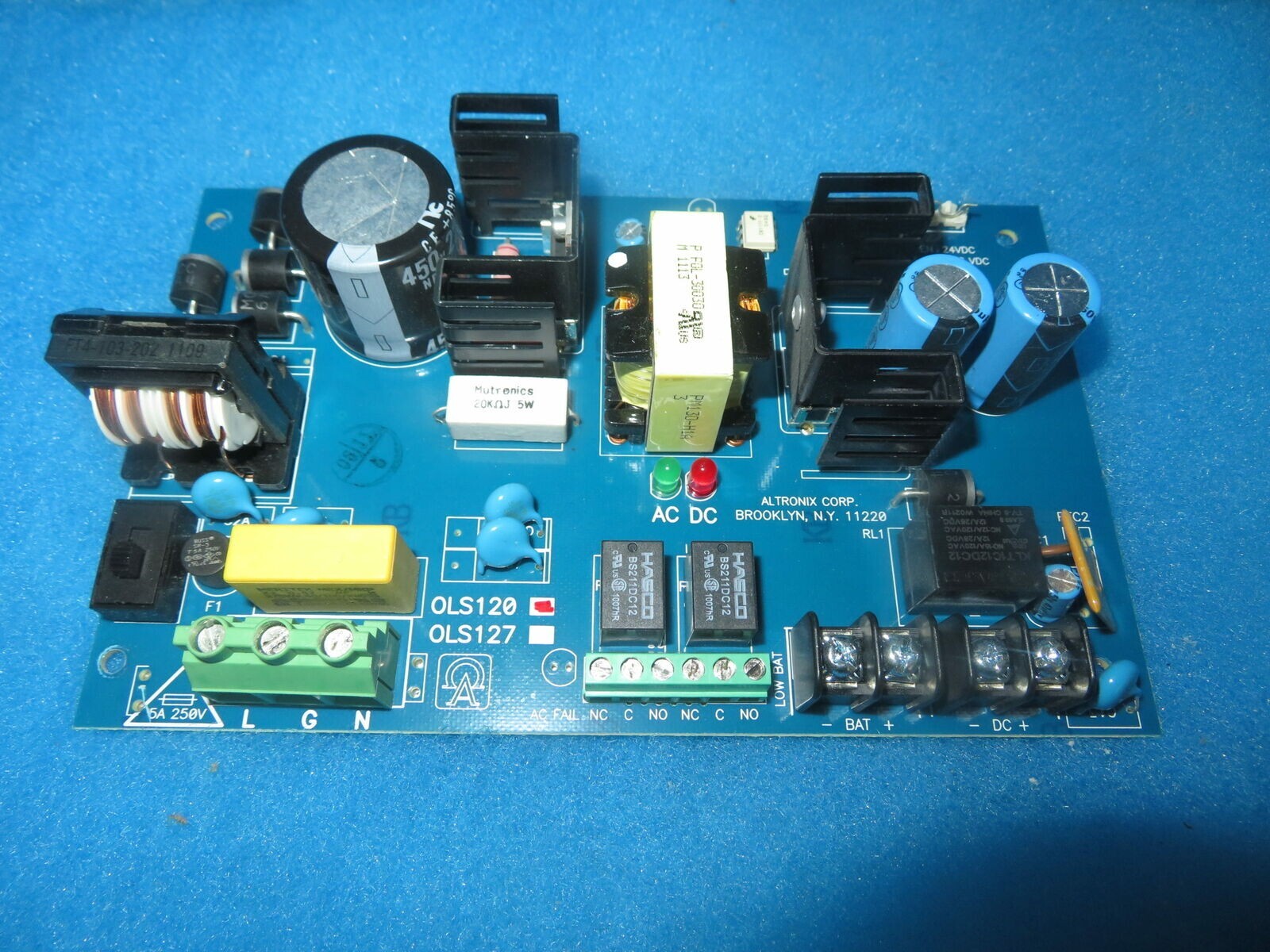 ALTRONIX OLS-120 / 127 Off-Line Power Supply Board Charger Sub-Assembly