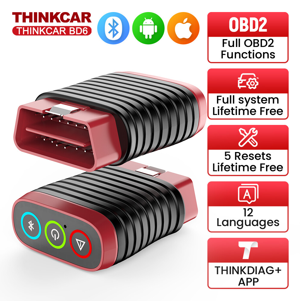 Thinkcar BD6 Car OBD2 Scanner Full System Fault Code Diagnostic Tool Free Update