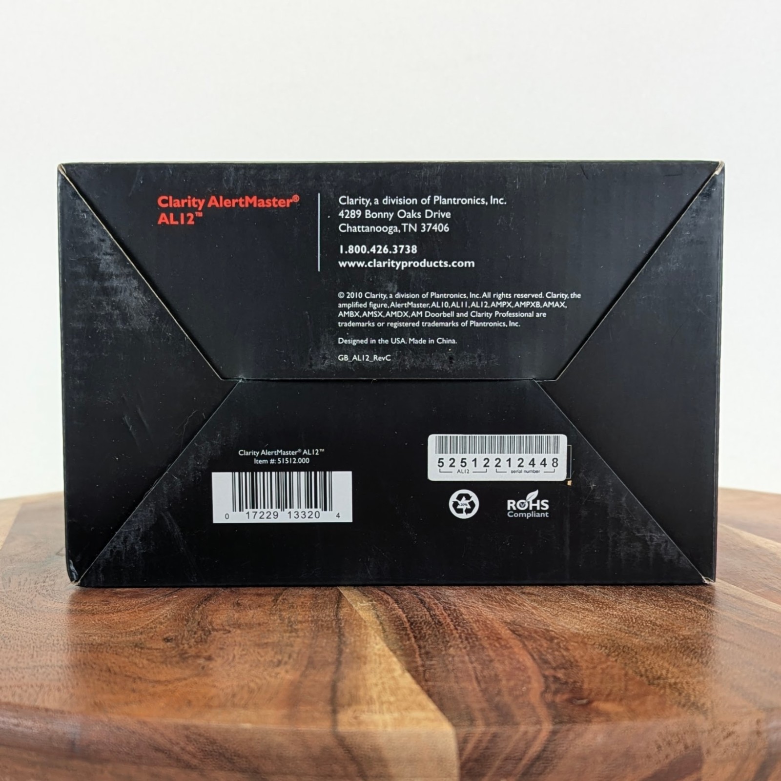 Clarity Alertmaster AL10 Alert System & 2 AL12 Motion Detect Visual Receivers