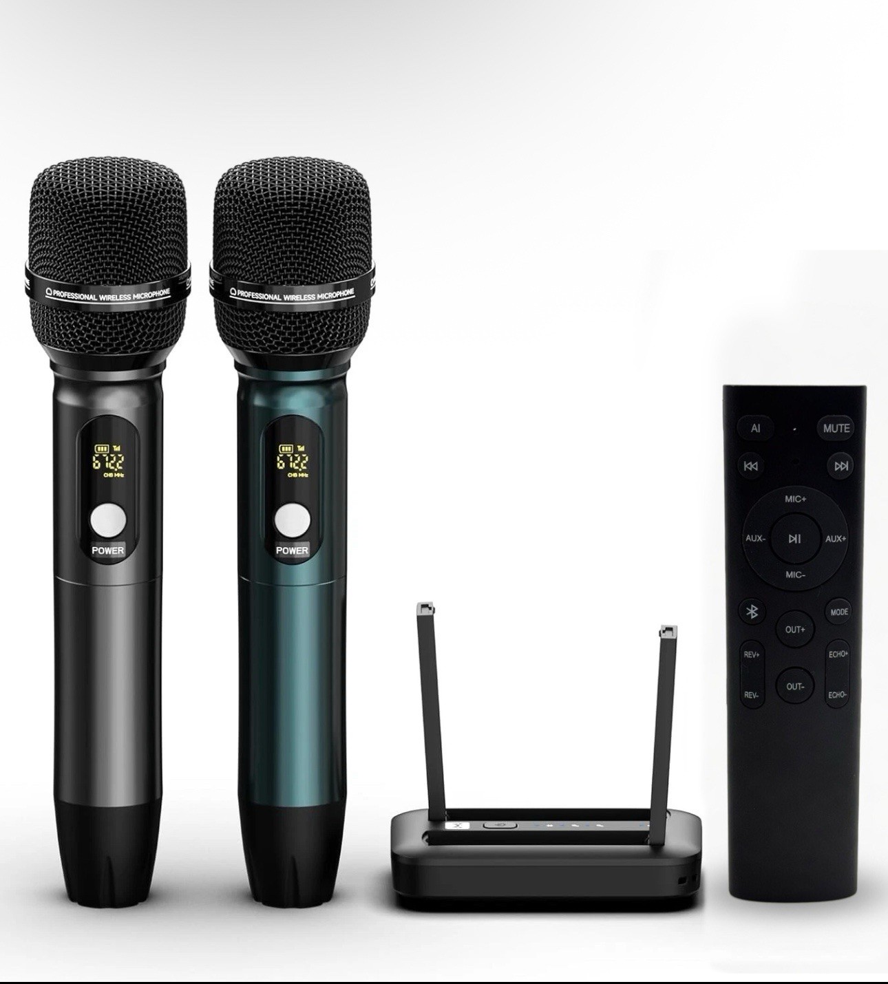 Portable Karaoke Set Machine AI Voice Removal Wireless Mic Bluetooth 5.0 Studio