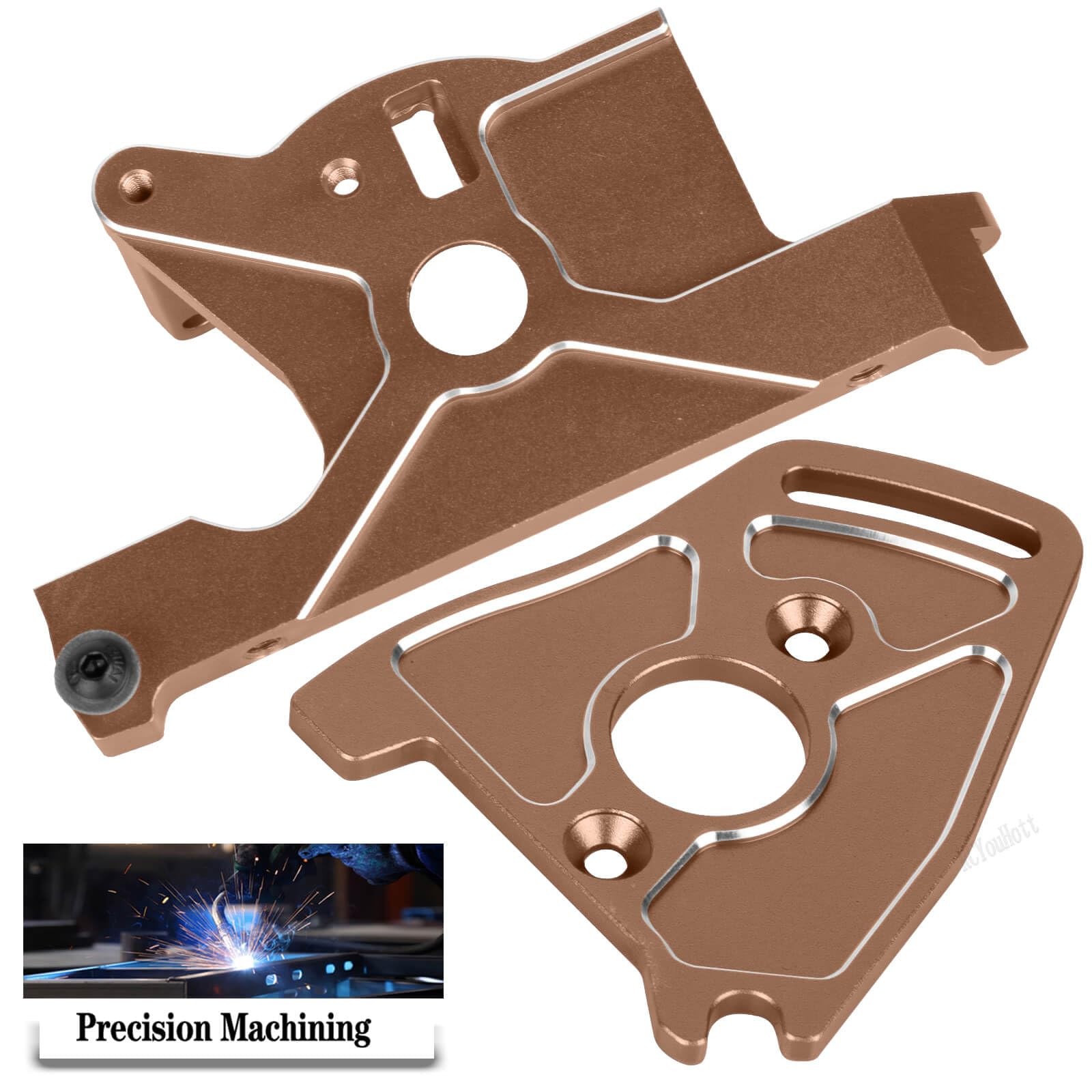 RCYouHott RC Aluminium Bearing Motor Mount/Motor Plate Bronze-(for 1/10）