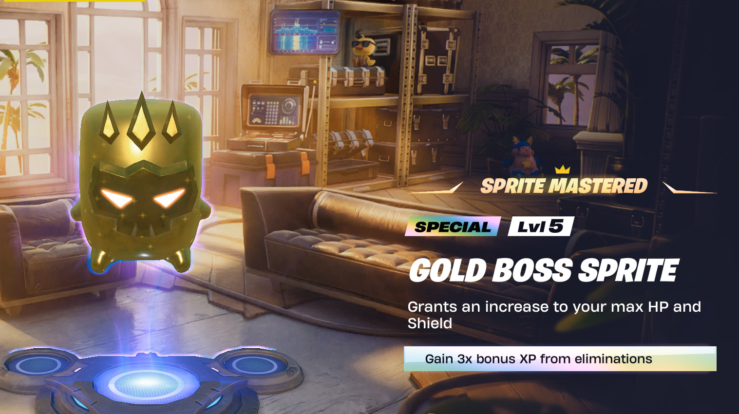 GOLD BOSS SPRITE I BOT LOBBY I  (CHEAPEST MASTERED) Back-bling ready