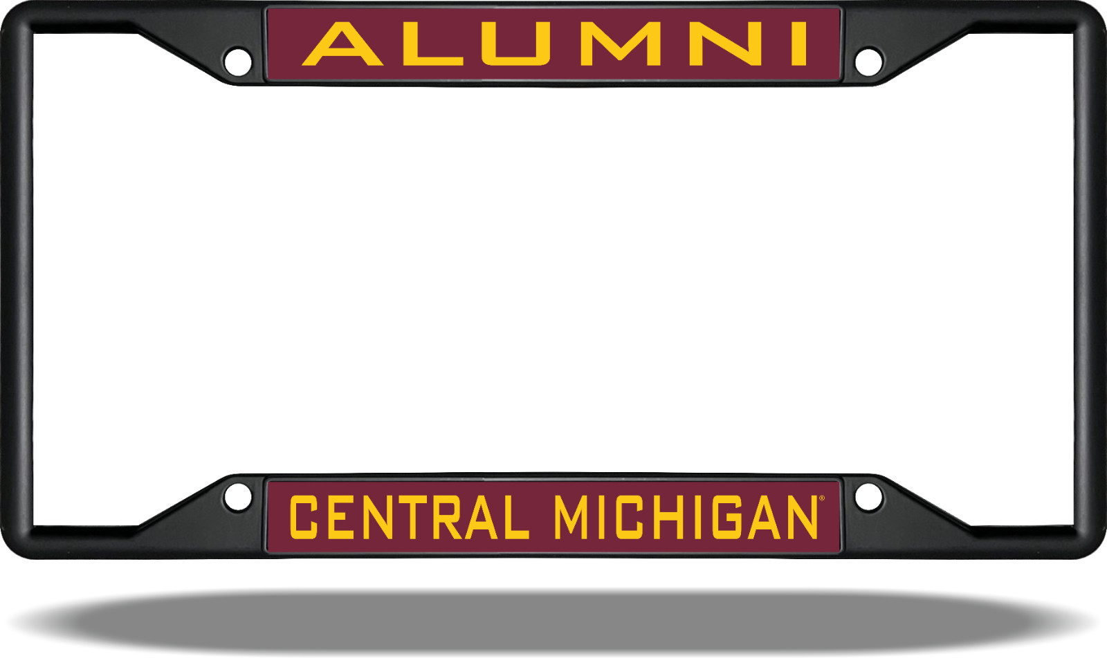 Central Michigan ALUMNI Black License Plate Frame