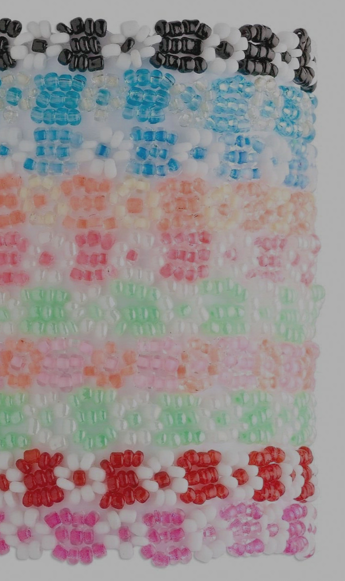 6 Seed bead bracelets Flower Daisy Various Colors 6-6.5"