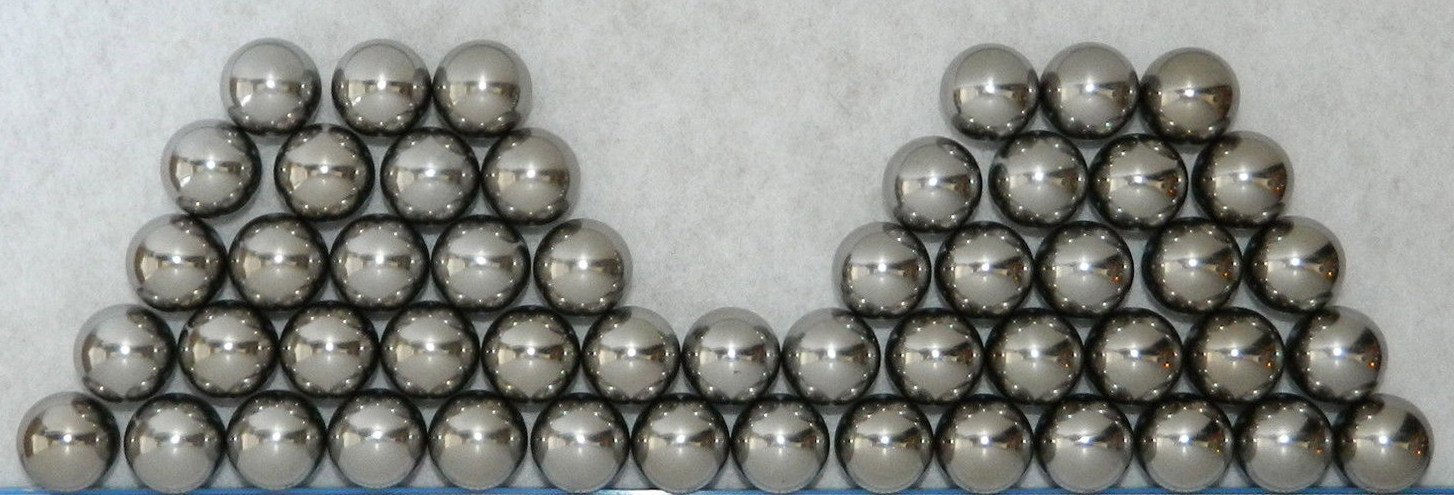 Fifty 1-1/16" Hi-Standard™ Chrome Steel Pinballs (50 Balls)  New!