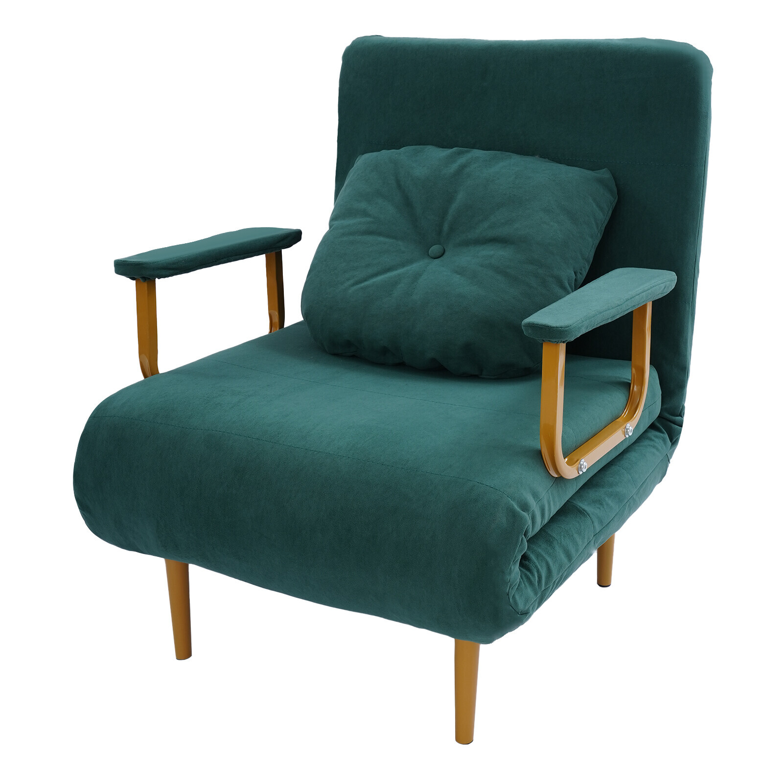 Convertible Sofa Bed Folding Arm Chair Sleeper Leisure Recliner Lounge Couch
