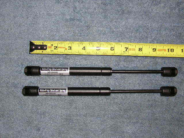 2ea 10” 60# Tool Toy Chest Shop Job JO Box Nitro Prop Strut Door Lid Prop 6x15