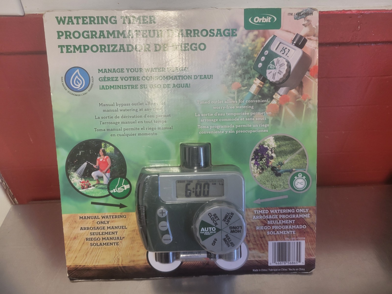 ORBIT ~ Watering Timer Programmer ~ Model 470228 ~ Lawn Garden Hose ~ NEW!