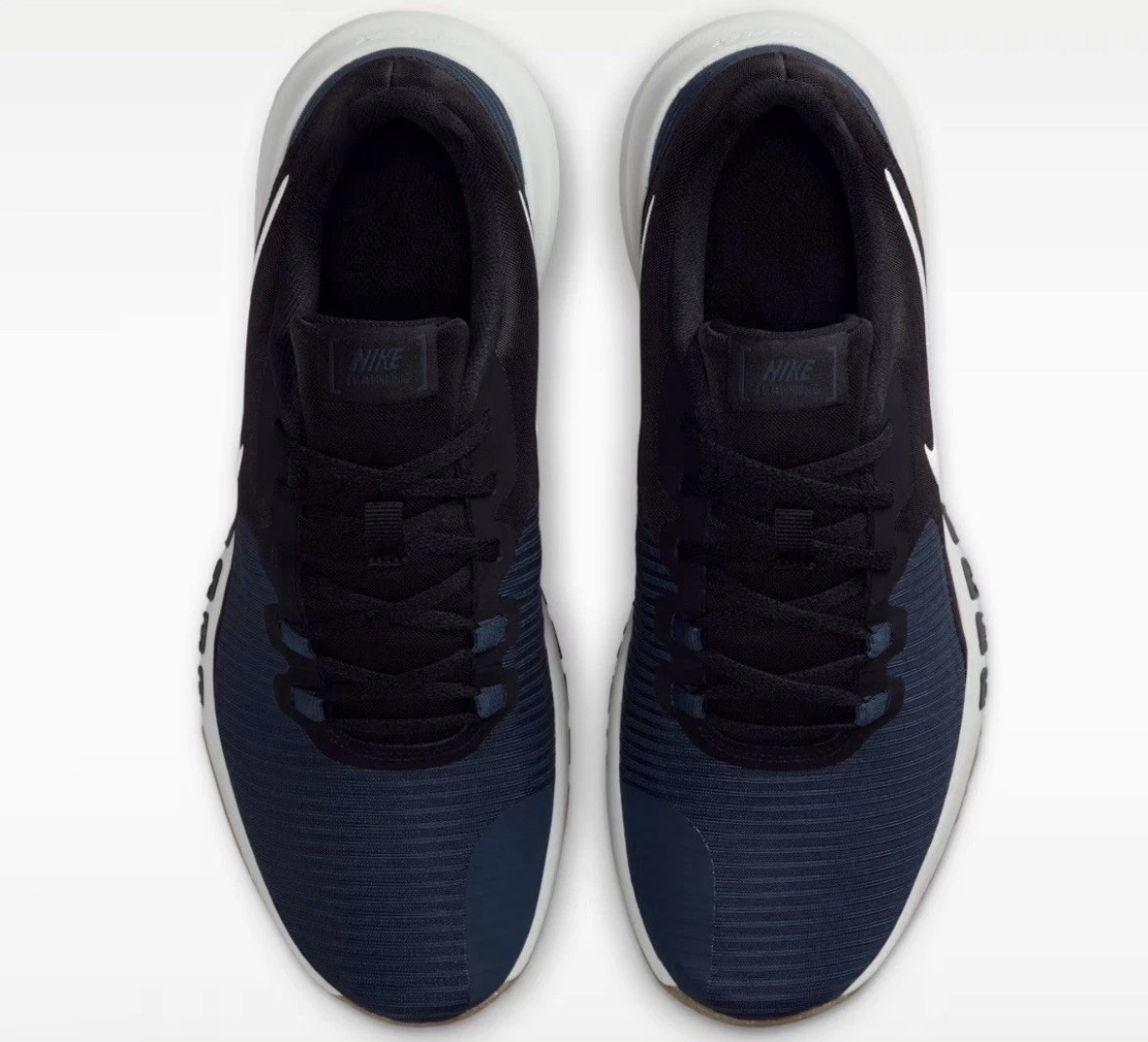 Nike Flex Control TR4 White Black White Dark Blue CD0197-009 Shoes Sz 10.5 New.
