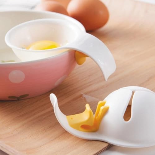 Egg Yolk Separator, for Baking Cakes Egg Separator for Raw Eggs,Plastic Egg