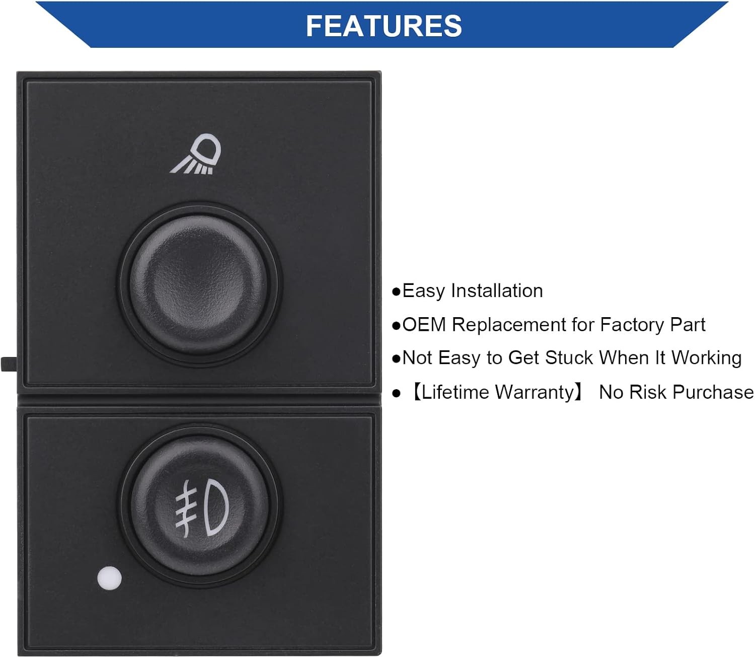 Fog Lamp Switch Cargo Light Switch Compatible with 03-07 Chevy Chevrolet Tahoe