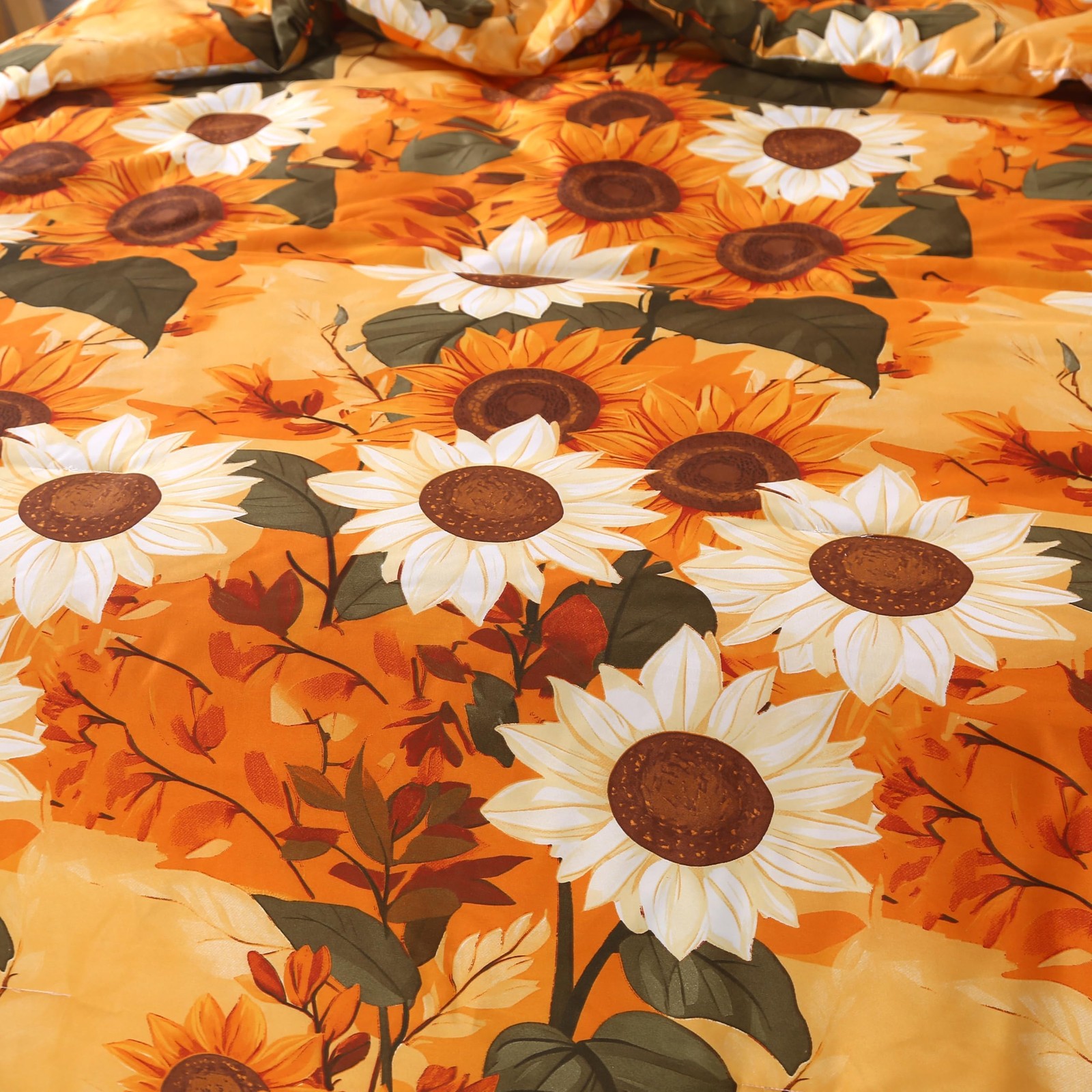 4Pcs Floral Full Size Bed Sheets,Microfiber Floral Bedding Sheet Sets,Boho Ye...