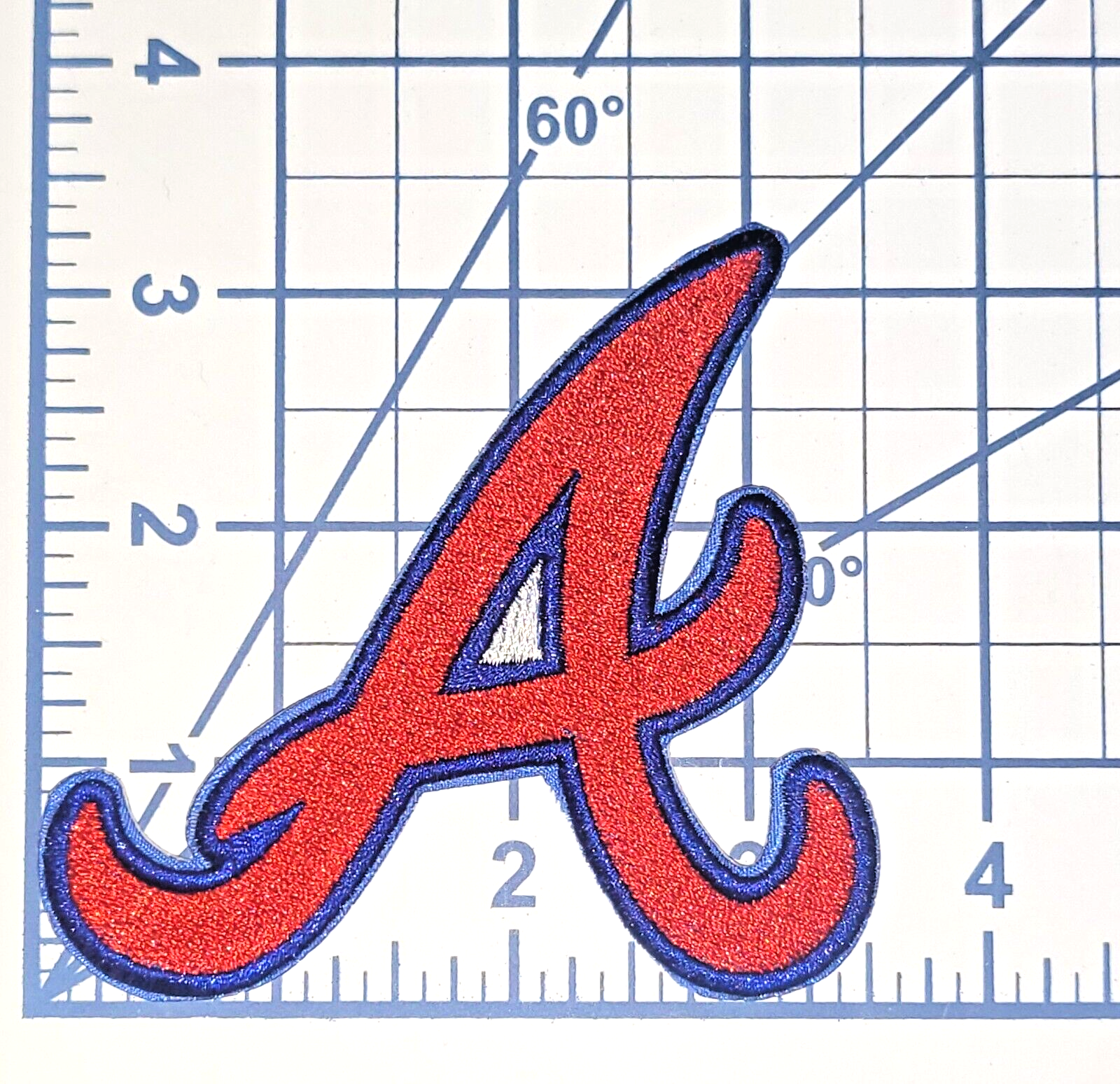 Atlanta Braves 3.25" Red A Iron /Sew On Embroidered Patch ~Free Tracking!