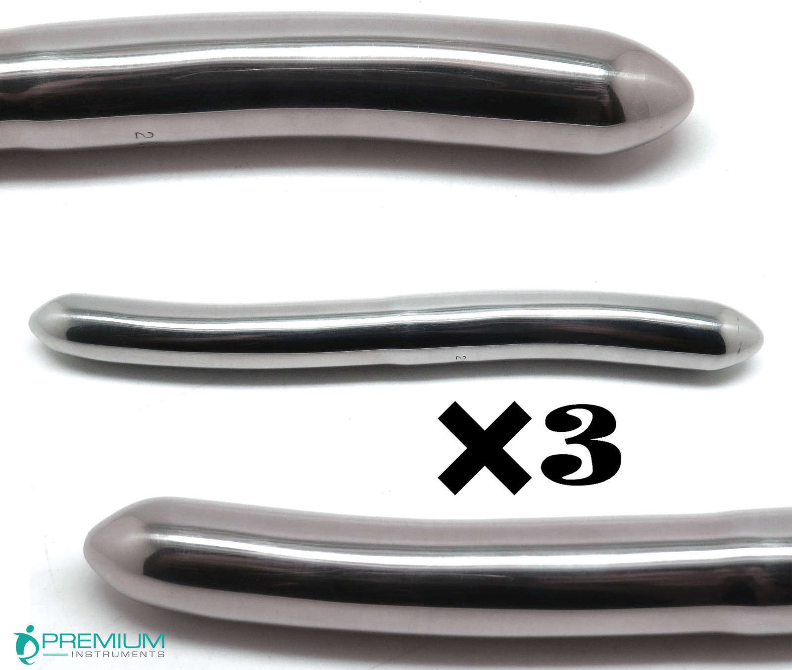 3× Hegar Uterine Dilator Gynecology 19mm/20mm Surgical Sounds New Instruments