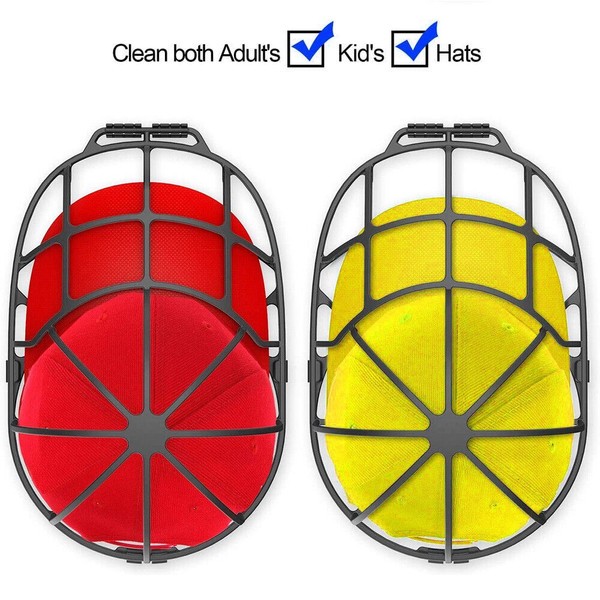 3 Pack Hat Washer Baseball Cap Cleaner Machine Washing Cage Holder Frame Net New