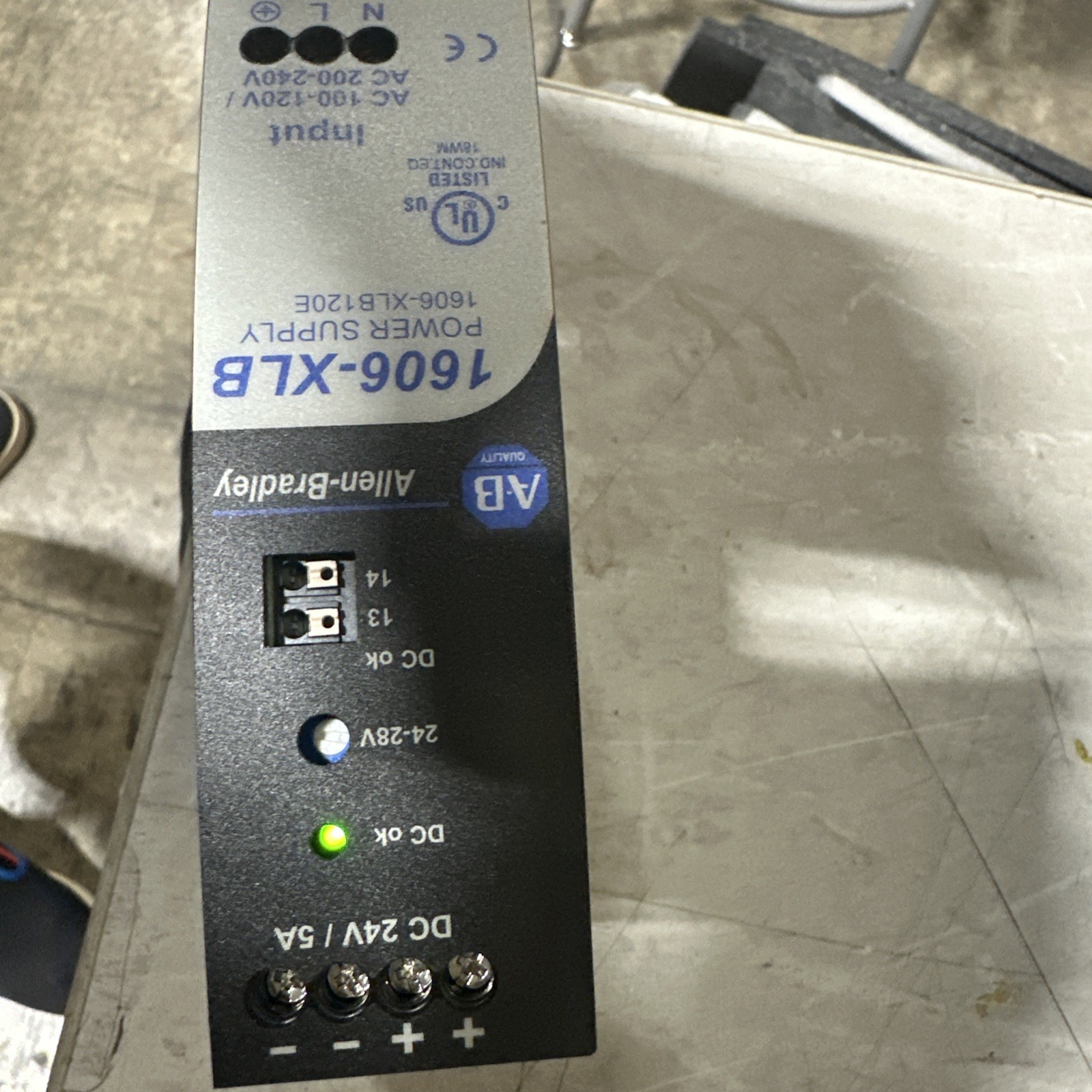 Allen-Bradley 1606-XLB120E Basic Power Supply - Used - Tested - Working