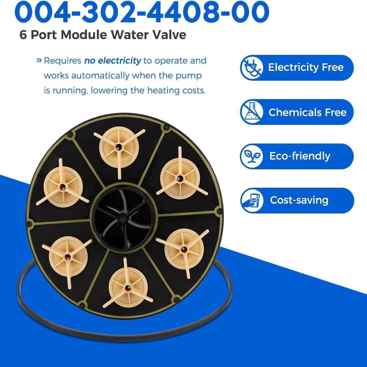 004-302-4408-00 For Paramount 6 Port Module Water Valve With Valve Shell O-ring