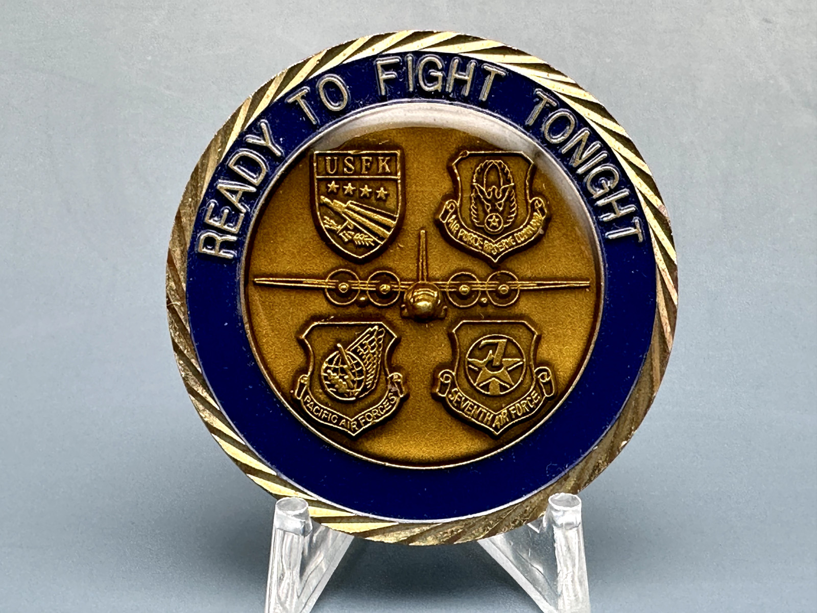 READY TO FIGHT TONIGHT PACIFIC NIGHTINGALE III APRIL 2001 CHALLENGE COIN E150