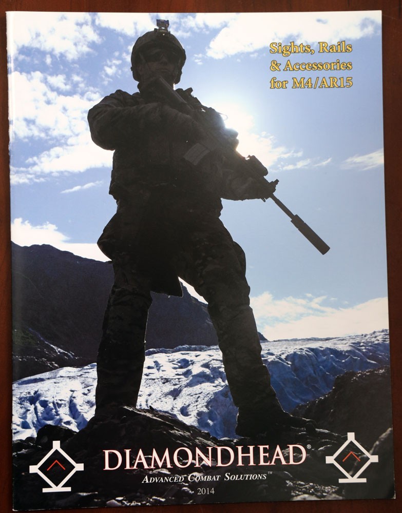 2014 DIAMONDHEAD Catalog SIGHTS/RAILS/Accessories for M4/AR15 GUNS Military