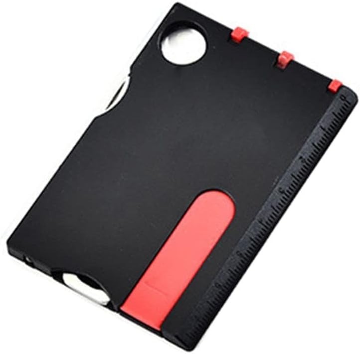 Black Outdoor Survival Bottle Opener Card Multi Tool Outdoor Barbecue Knife C...