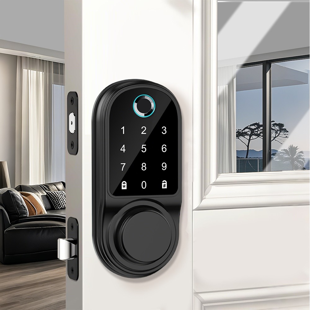 Cerradura De Huella Dactilar Inteligente Para Puerta Principal Exterior Interior