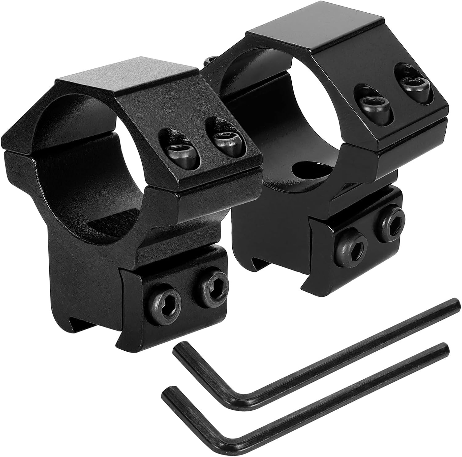 1 Inch Dovetail Scope Rings Set, 2 Pcs Medium Profile Scope Mounts with 2 Hex Wr