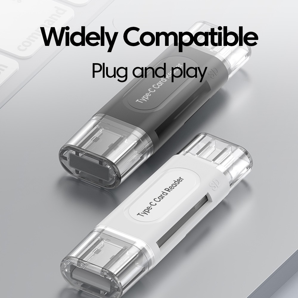4 in 1 USB Type C SD TF Card Reader USB 2.0 Memory Card Adapter for Laptop PC