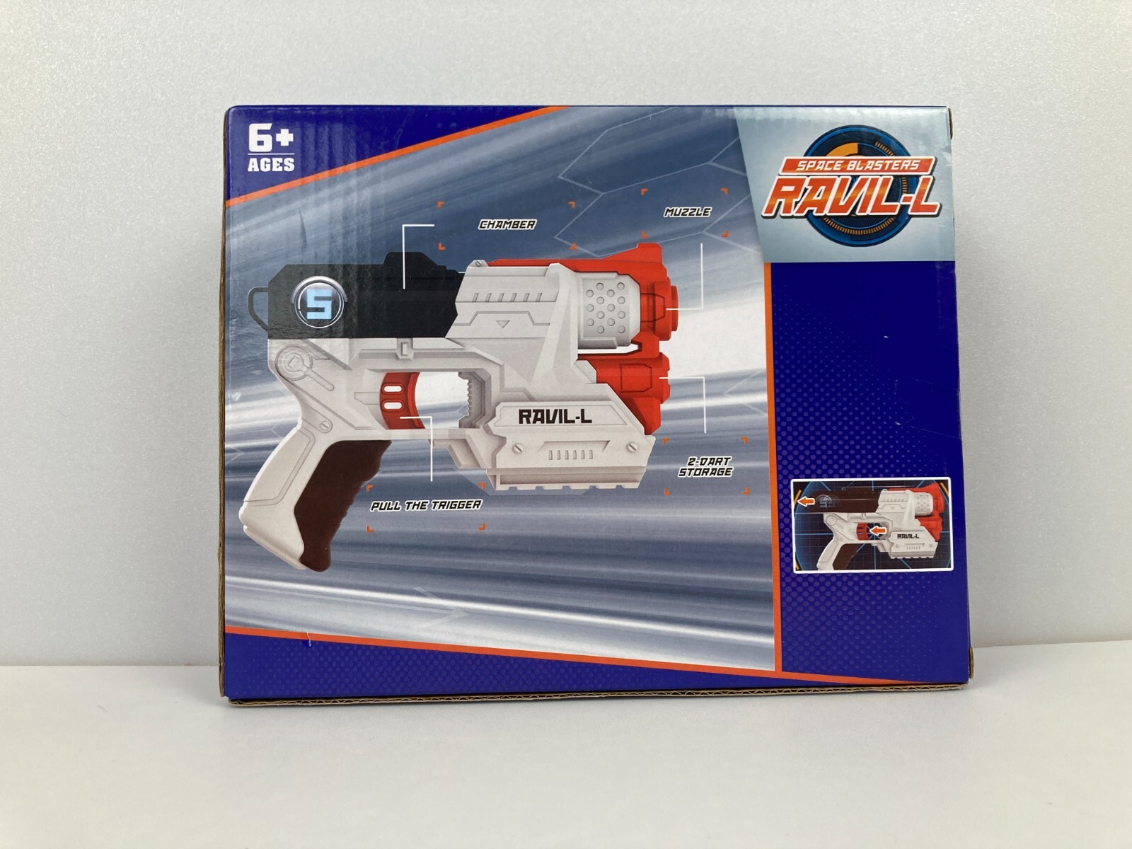 🔫Playtime Fun Int'l™ Space Blasters Ravil-L Front-Loading Foam Dart Blaster NEW