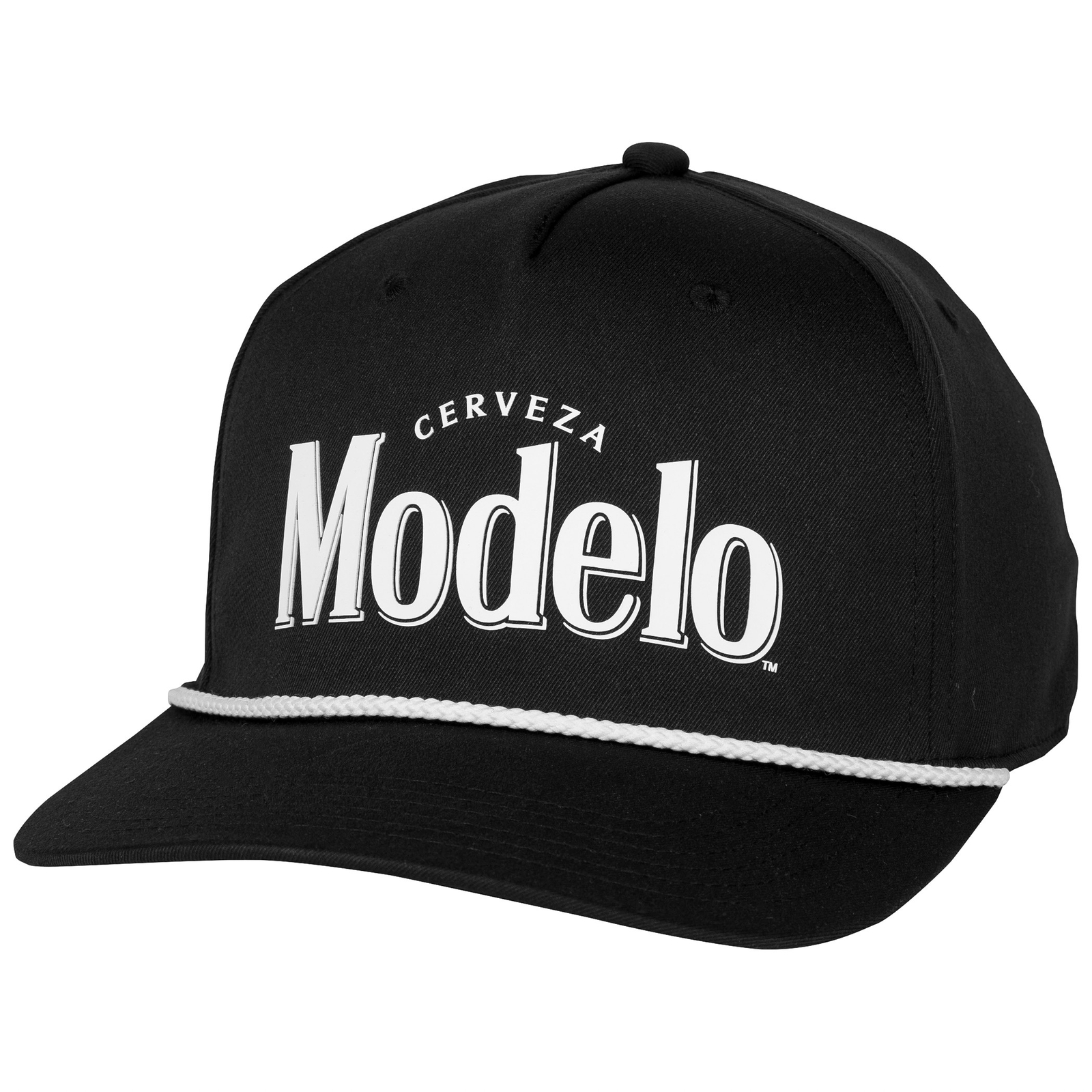 Modelo Especial Monochrome Snapback Rope Hat Black