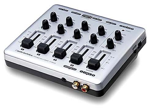 Audio-technica Multi portable mixer AT-PMX5P Plug-in power support JAPAN #gl4