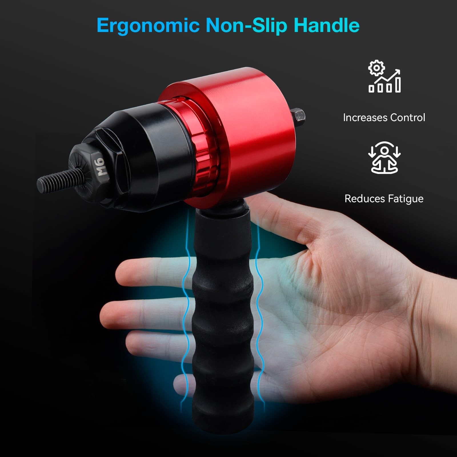 Rivet Nut Tool Adapter for Cordless Drills, Labor Saving Rivet Gun...