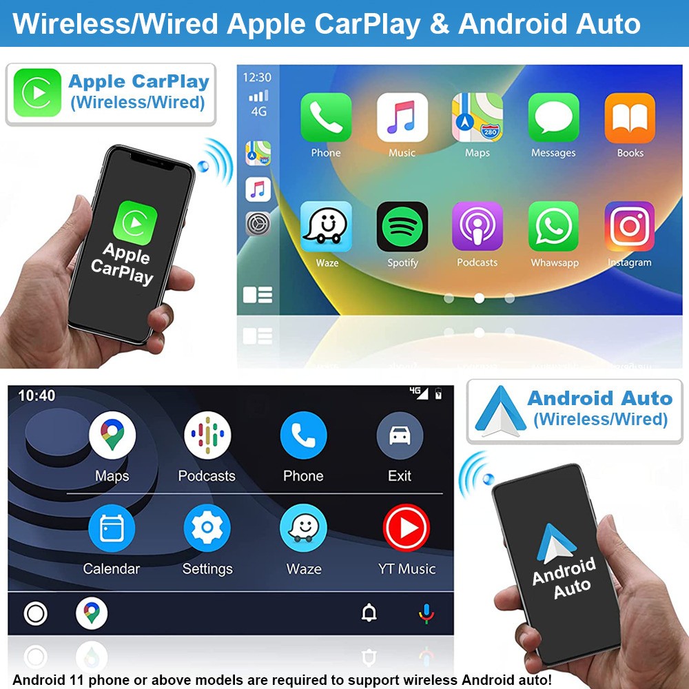 Rotatable Car Stereo Radio For Cadillac Escalade 2003-2006 Carplay Android13 GPS