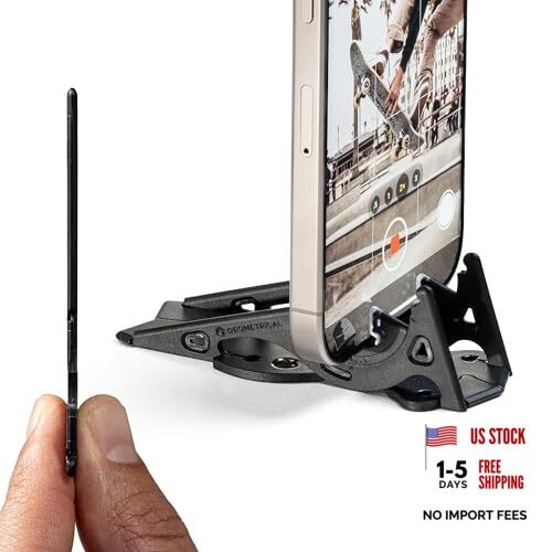 Pocket Tripod PROv2 - Card-Size Stand, for iPhone Universal Kit Matte Black