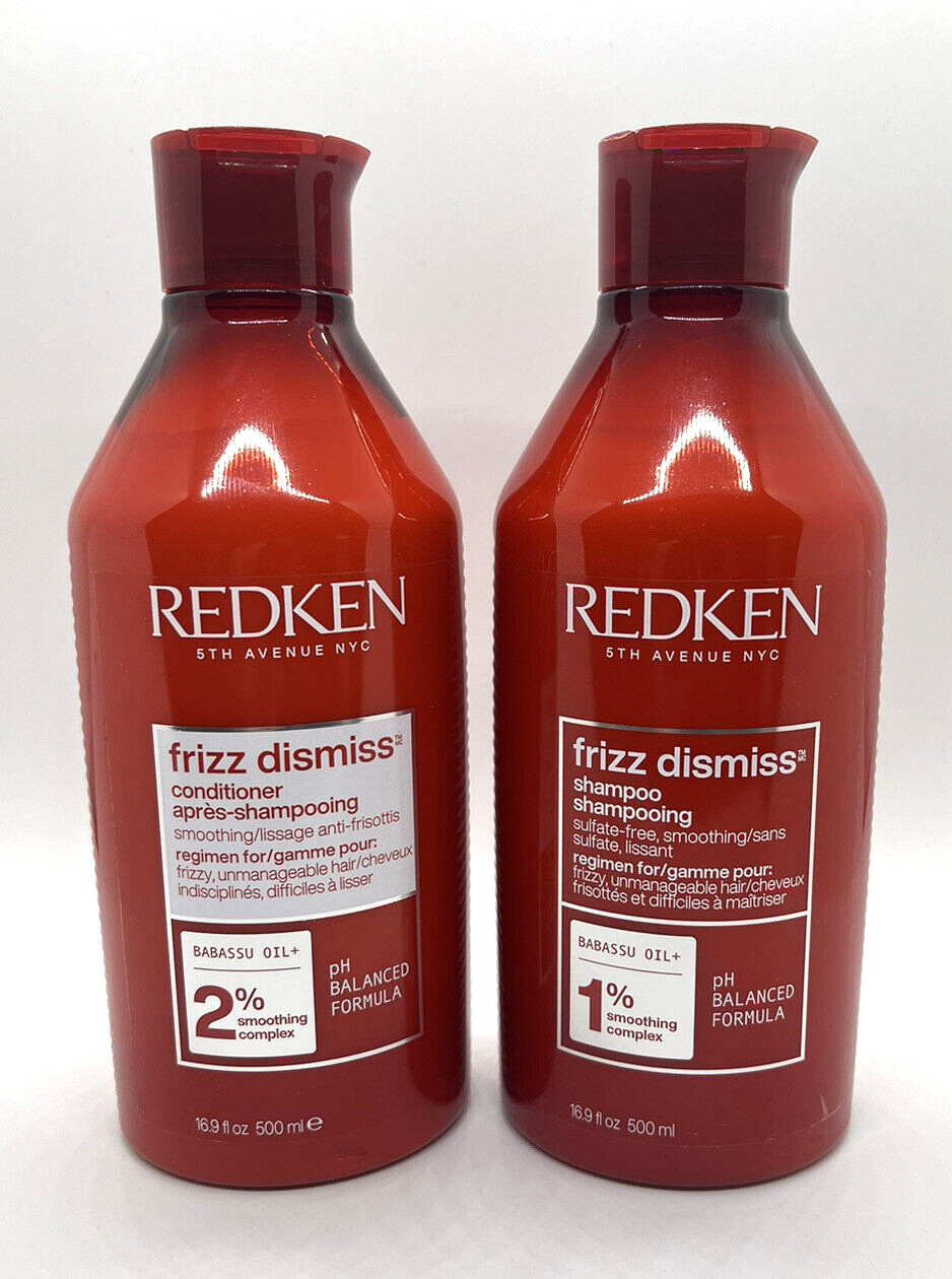 Redken Frizz Dismiss Shampoo and Conditioner16.9 oz  Duo Anti Frizz