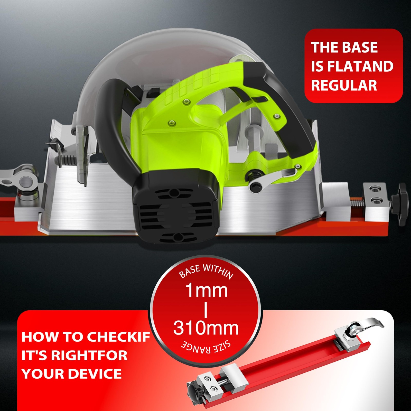 Adjustable Cutting Machine Base Guide，Aluminum Circular Saw Guide Rail