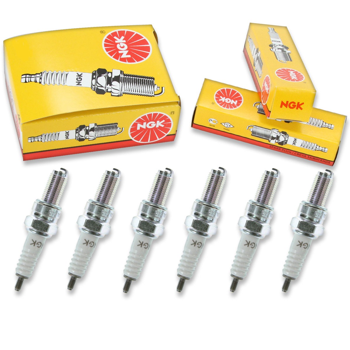 6pcs NGK 7471 Standard C8E Motorcycle Spark Plug Tune Up Kit Set dz