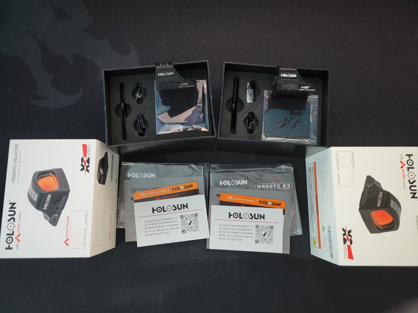 Holosun HS507C-X2 Pistol Red Dot Sight - ACSS® Vulcan® Reticle