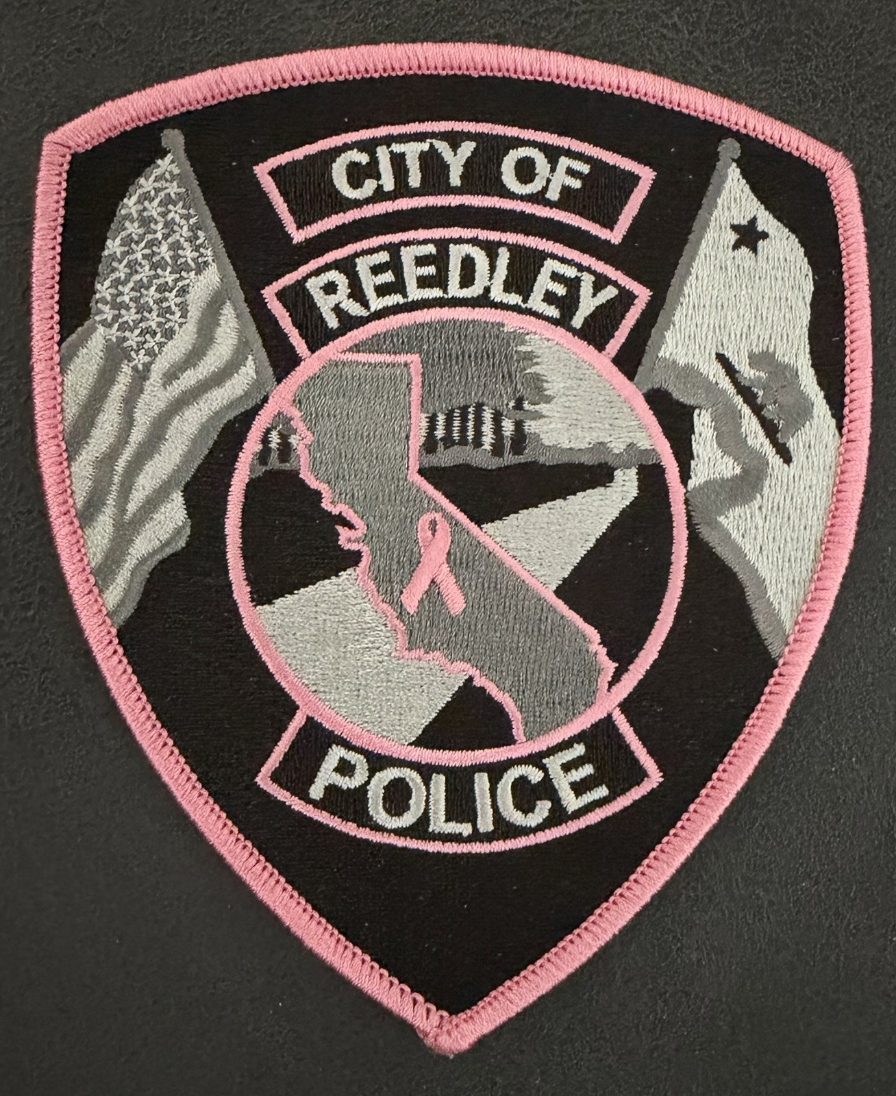 California Pink Patch. Reedley Police Dept.