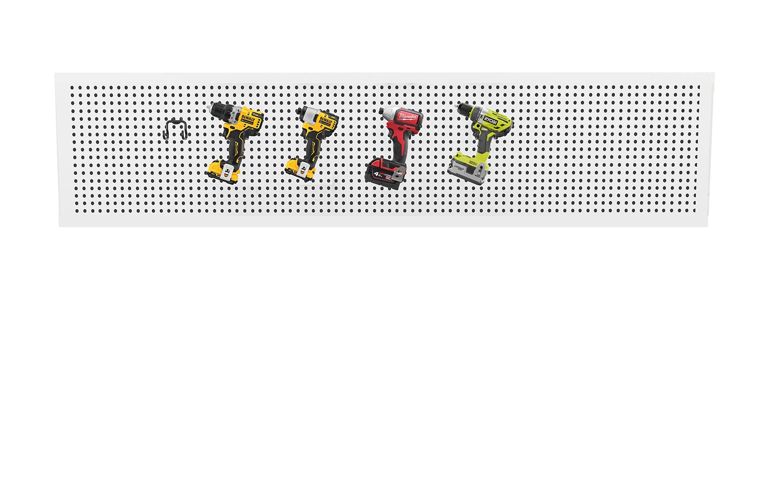 24 Pack Heavy Duty Pegboard Hooks Power Tool Holder for Drills Hammer