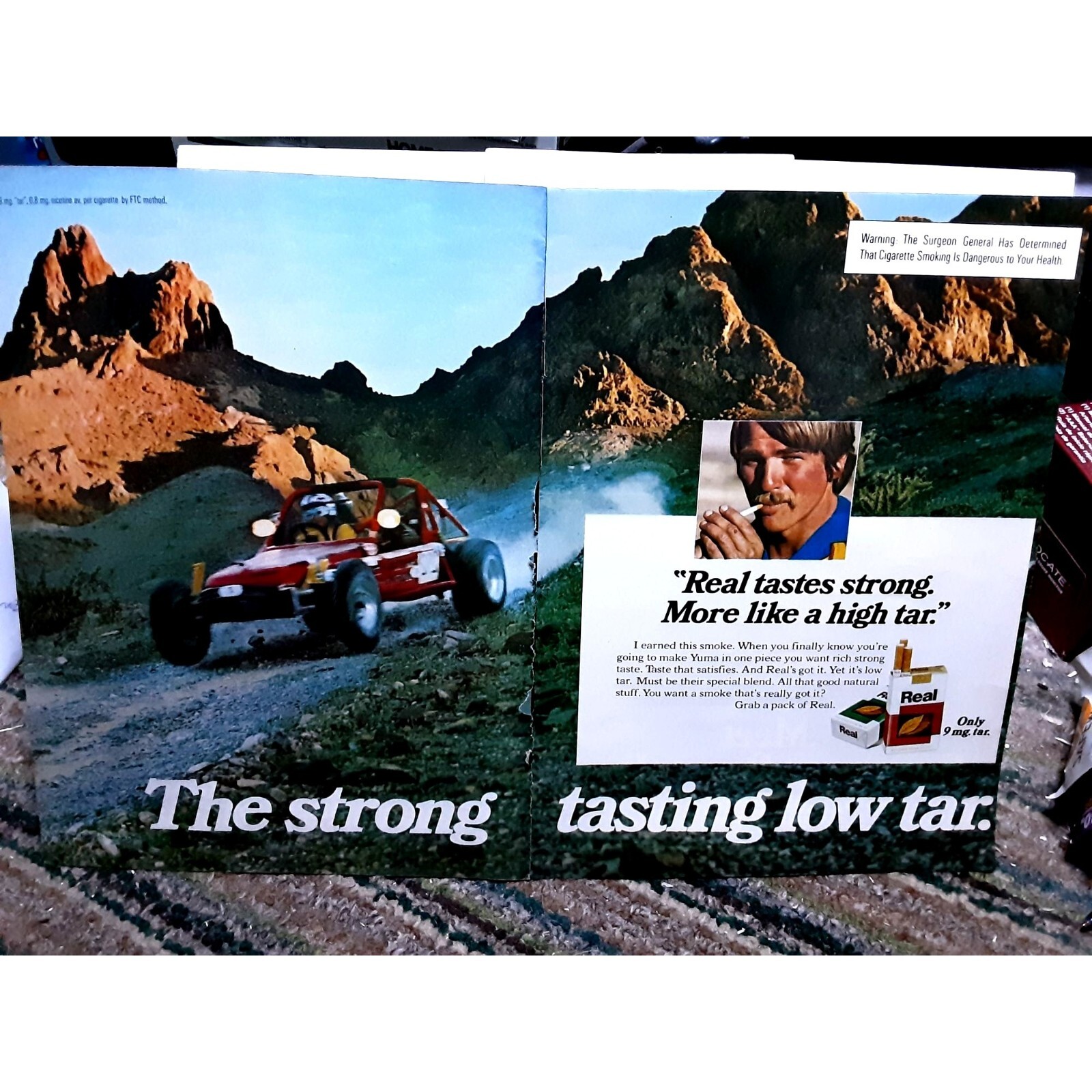 1978 Real Cigarettes Yuma Ad Vintage Original