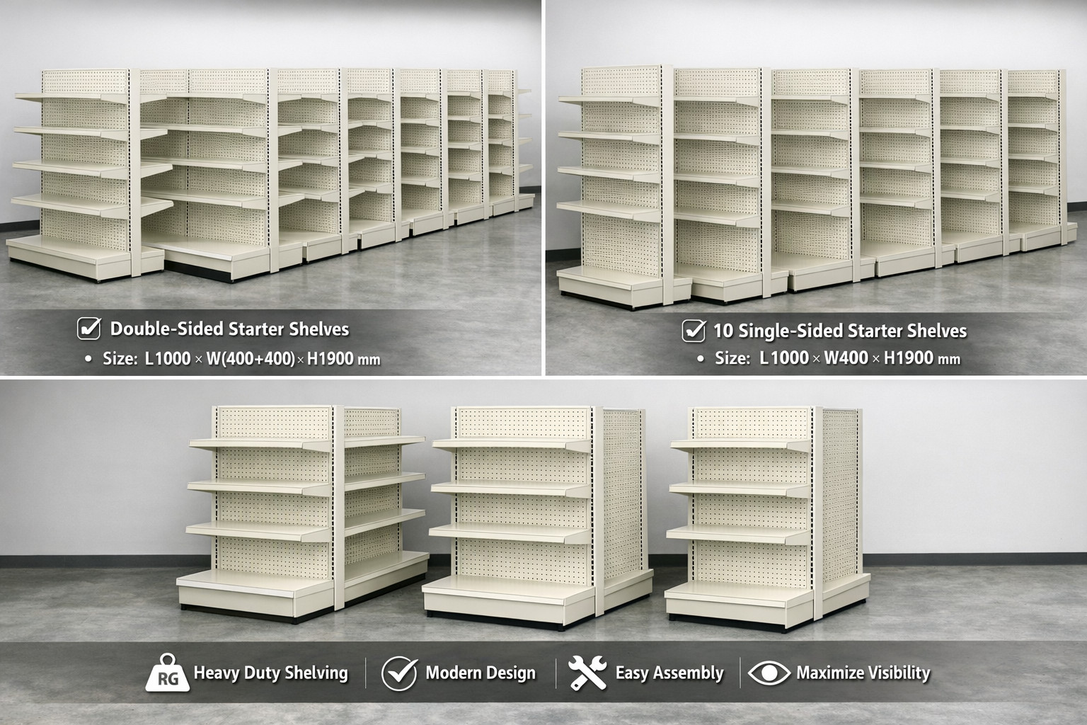 Gondola Shelving ,Brand new , never open.