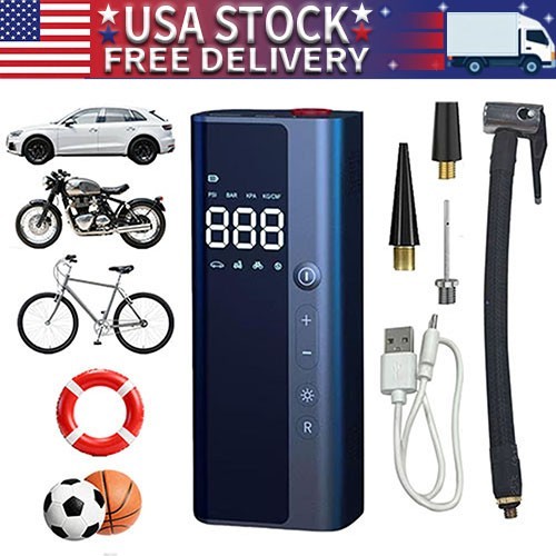 4000mAh 150psi Inflator Air Pump 35LPM Auto Tire Pump 12V Portable Power Bank