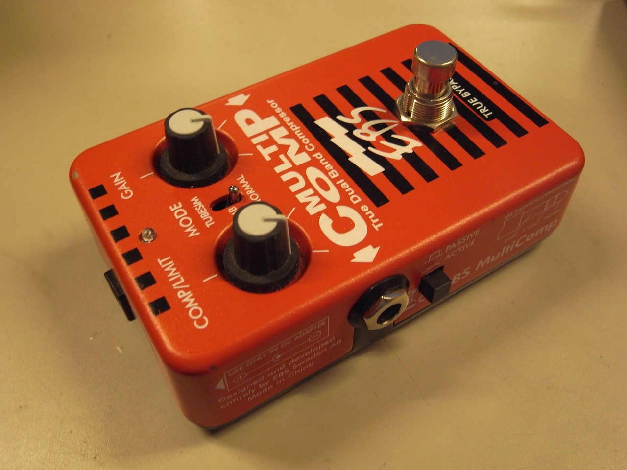 EBS MULTI COMP RED Compressor Pedal 3310 Tested & Works