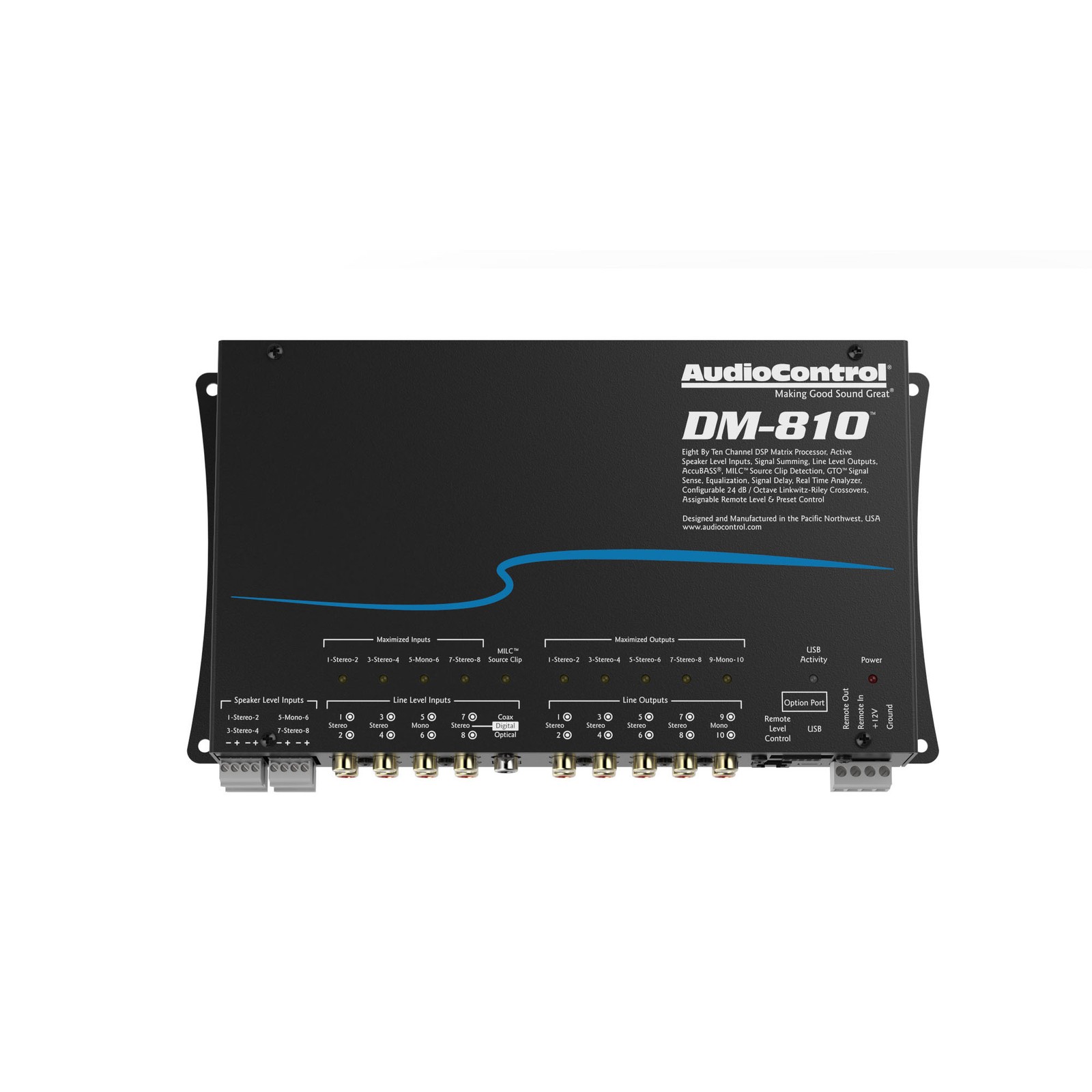 AudioControl DM-810 Premium 8 Input 10 Output DSP Matrix Processor