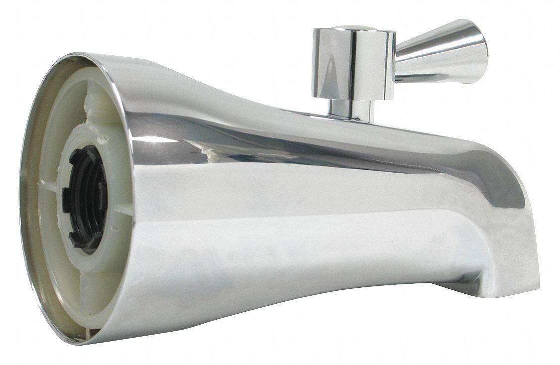 KISSLER Chrome Tub Diverter Spout Tub Spouts for Use with Most Bathtubs