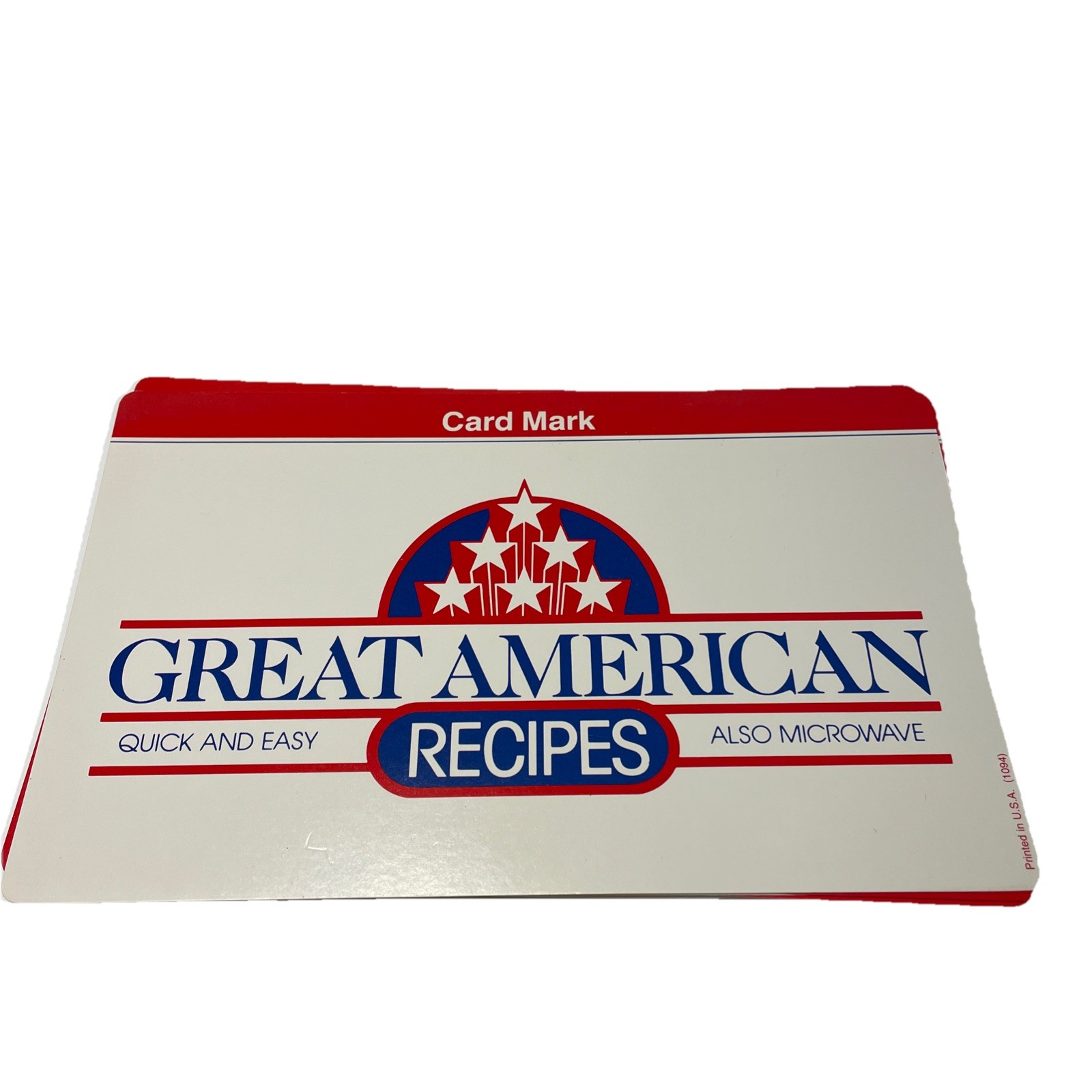 1988 McCalls Card Mark Great American Recipes Cards 1-17