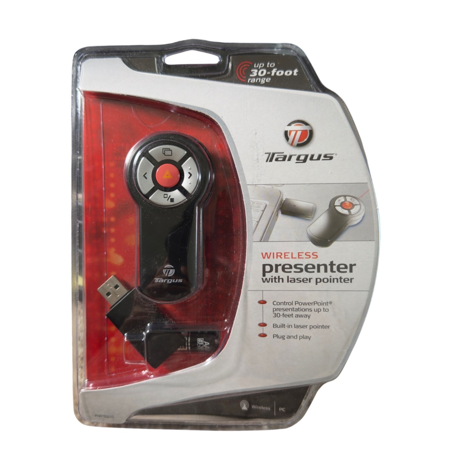 Targus AMP03US Wireless Presenter Laser Pointer USB Remote